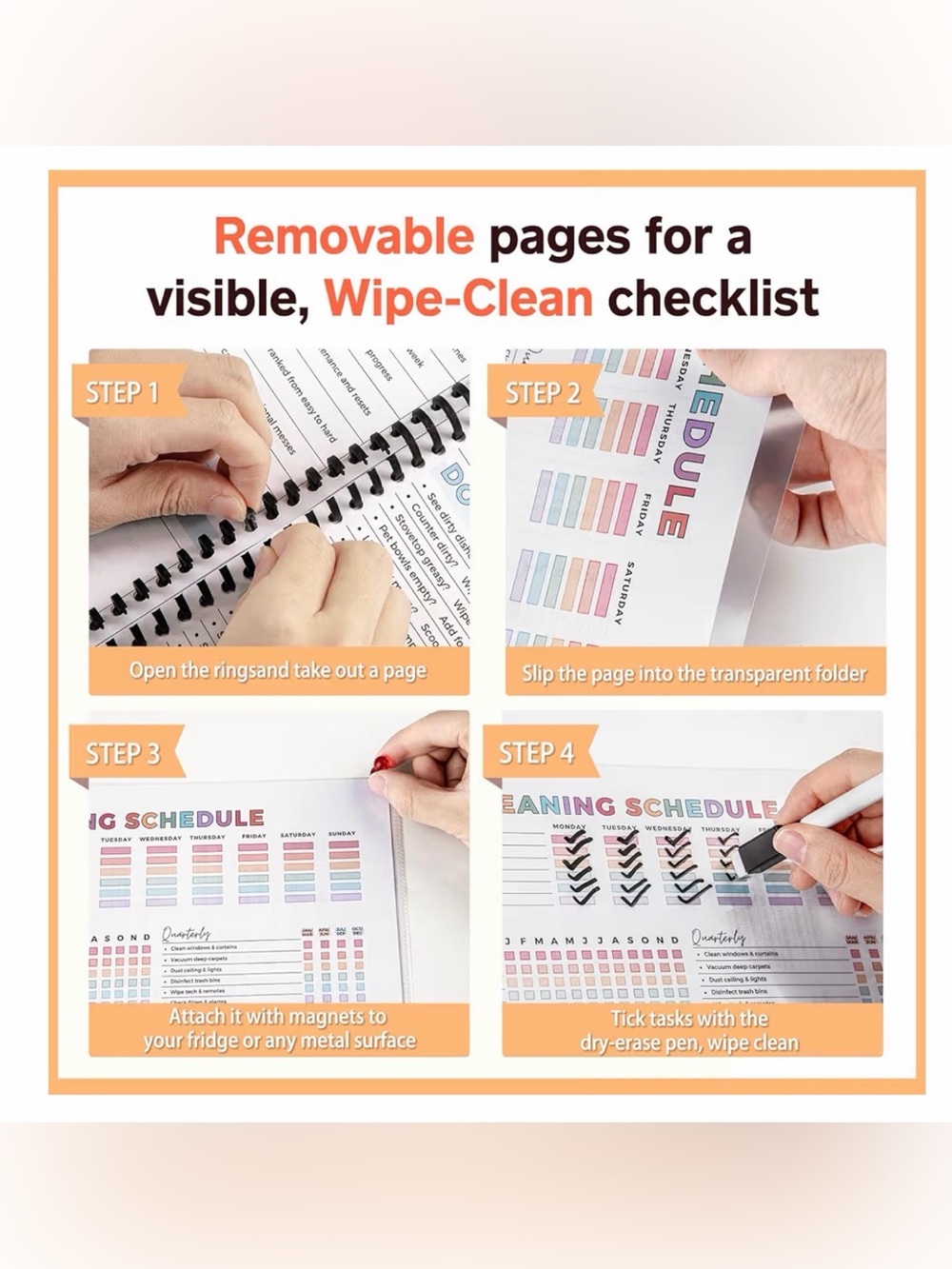 ADHD Cleaning Planner - Multicolor Cover - Picture 4 of 7